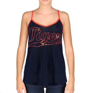 Women's Detroit Tigers PINK Tank Top